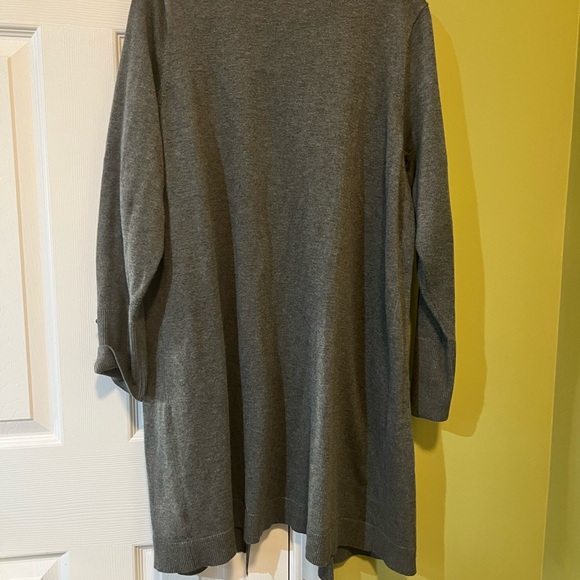 XL Grey Cardigan Sweater - Picture 3 of 6